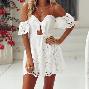 Hello Molly white mini dress size XS